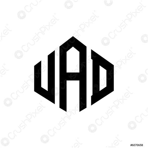 UAD letter logo design with polygon shape. UAD polygon and - stock vector 6070658 | Crushpixel