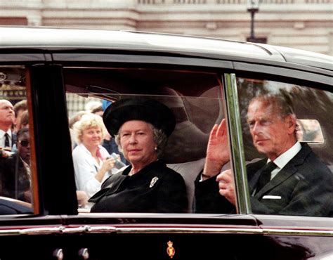 The Queen Duke of Edinburgh Princess Diana funeral | The Queen & Duke of Edinburgh: 68th ...