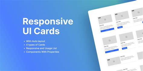 Responsive UI Cards With Auto layout | Figma