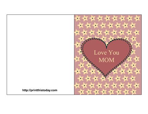 5 Best Images of I Love You Mom Cards Printable - I Love You Mom Cards ...