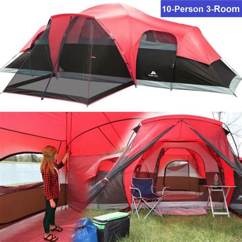 Family Camping Tents Large Outdoor Camping Tent, Cabin Screen Porch ...