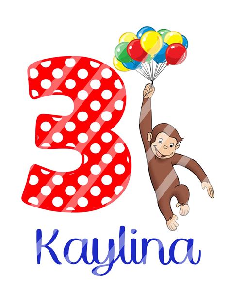 Curious George Birthday Clipart at GetDrawings | Free download