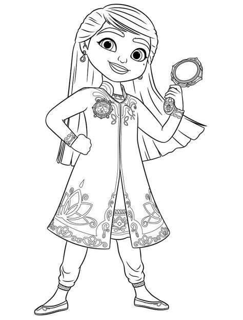 Mira from Mira, Royal Detective Coloring Page - Free Printable Coloring ...