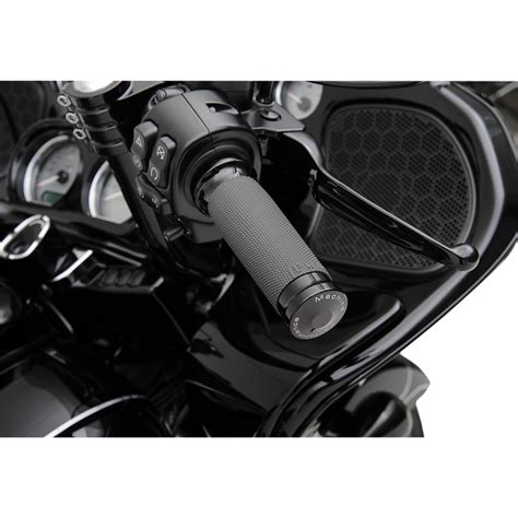 Performance Machine Contour Renthal Grips for Harley Electronic Throttle - Black - 0063-2020-B ...