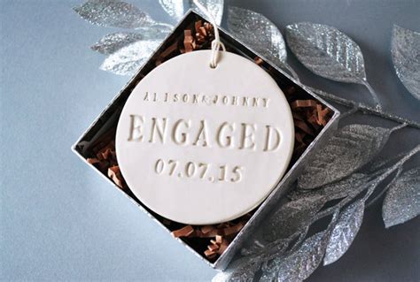 30 Newly Engaged + Just Married Christmas Ornaments — The Overwhelmed Bride // Wedding Blog ...