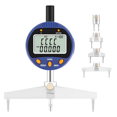 Bonoutil Digital Radius Gauge ±1% Accuracy Electronic Inside and Outside Radius Indicator with ...