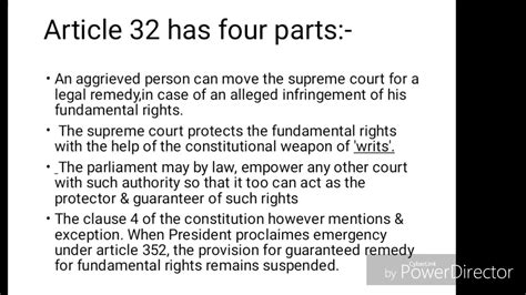 Article 32 of Indian constitution - YouTube