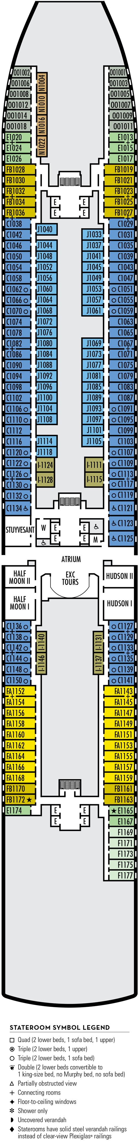 Deck Plan for Koningsdam | Iglu Cruise