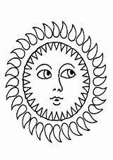 Coloring Pages  Sun Page For Kids sketch template