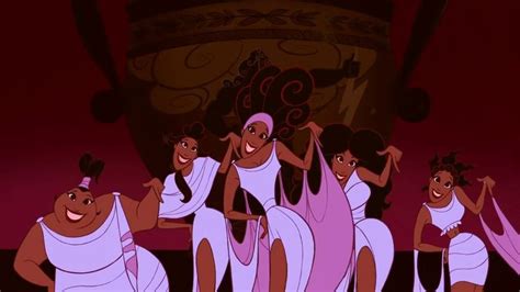 The Muses from "Disney's "Hercules" far left: Thalia, Clio. middle ...