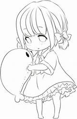 Little Anime Girl Coloring Page  Free Printable Pages For Kids sketch template
