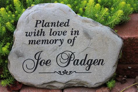 Hand Engraved Rock Custom Memorial Stone