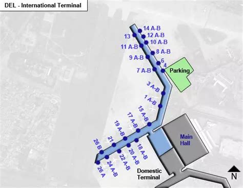 New Delhi Indira Gandhi Airport DEL Intl Terminal Map | Indira gandhi ...