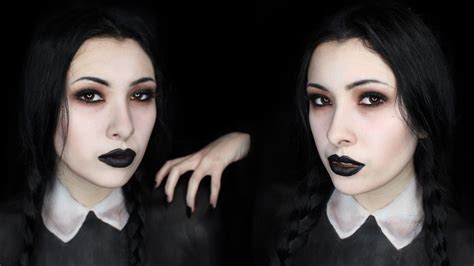 | Wednesday addams makeup, Wednesday addams costume makeup, Pumpkin halloween decorations