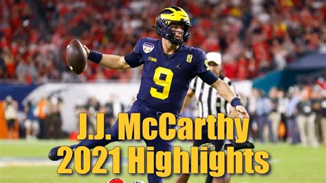 J.J. McCarthy 2021 Highlights - YouTube