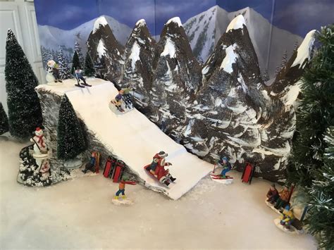 Christmas Village Display Ski Slope for Lemax Dept56 Dickens - Etsy