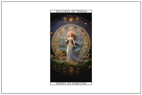 Wheel of Fortune - Tarot Card Art Graphic by Kaleriia Studio · Creative ...