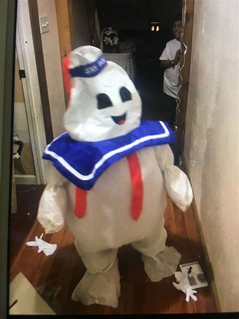 Stay Puft Marshmallow Man Costume Kids Inflatable Ghostbusters Halloween | eBay