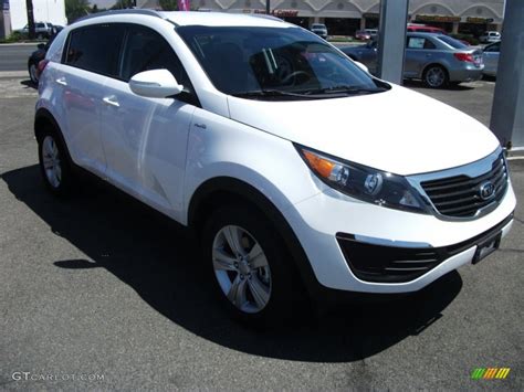 2011 Clear White Kia Sportage LX AWD #52200659 | GTCarLot.com - Car ...