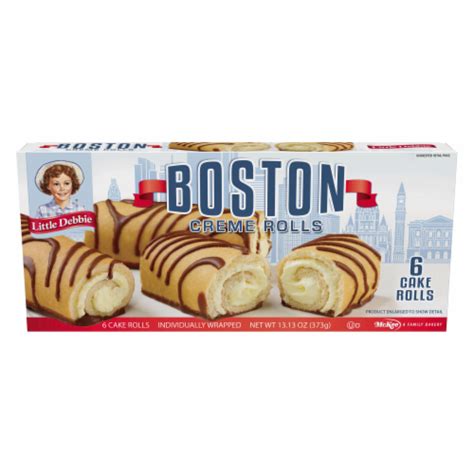 Little Debbie Boston Creme Cake Rolls, 6 ct / 2.19 oz - Pick ‘n Save