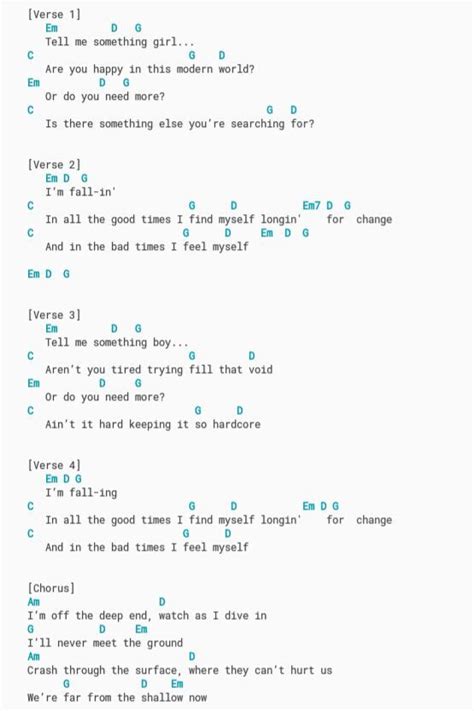 Chords & Lyrics (Wild Songbook) - Lady Gaga & Bradley Cooper - Shallow | Guitar chords for songs ...