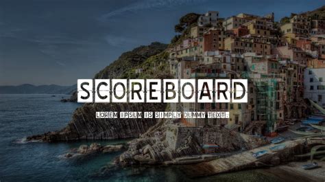 SCOREBOARD Font : Download Free for Desktop & Webfont