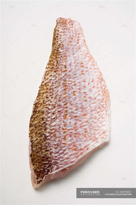 Red sea bream fillet — nutrition, overhead view - Stock Photo | #148709051