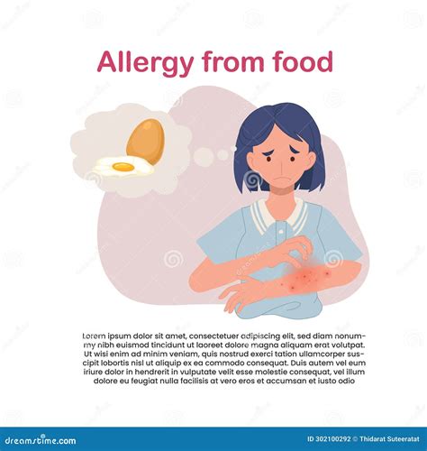 Egg Allergy Reaction. Woman with Itchy Red Rash on Arm Stock ...