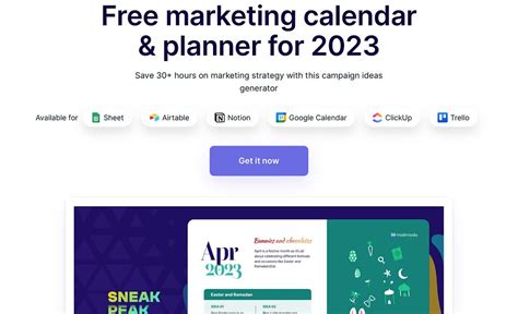 Marketing Calendar 2023: Free marketing calendar & planner | BetaList