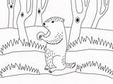 Groundhog coloring page  ColouringPages sketch template