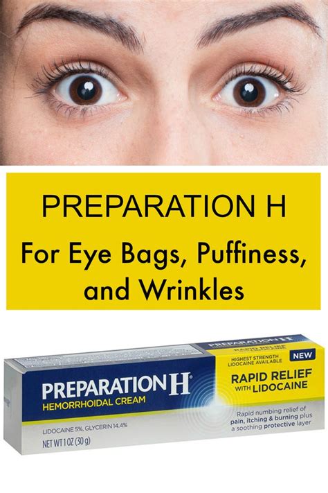 Preparation H for Eye Bags and Wrinkles? | Beauty and Fashion Tech | Preparation h for eyes ...