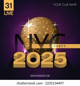 2025 New Year Celebration Party Vector Stock Vector (Royalty Free ...