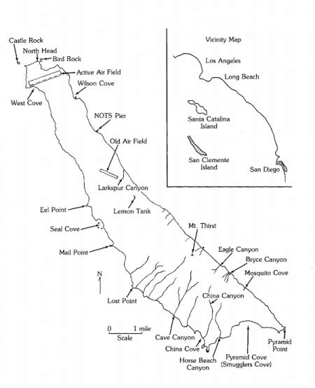 SAN CLEMENTE ISLAND PLACE NAMES - Islapedia