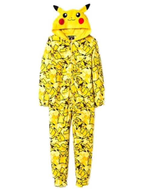 Pokemon Pikachu Boys Union Suit Pajamas 4-16 | One piece clothing ...