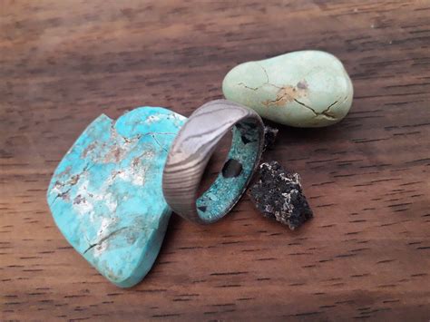 Raw Crystals and Stones Turquoise Stone Black Tourmaline - Etsy