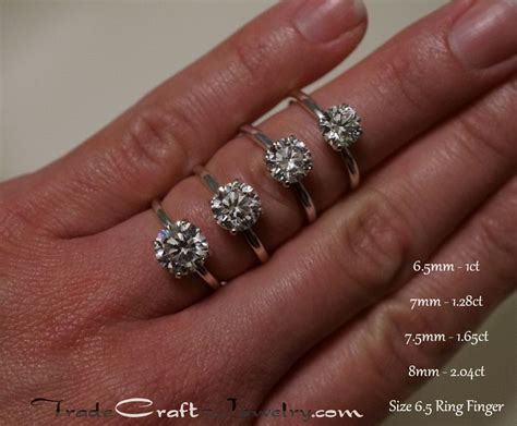 1 Carat Diamond Ring On Hand - Diamond