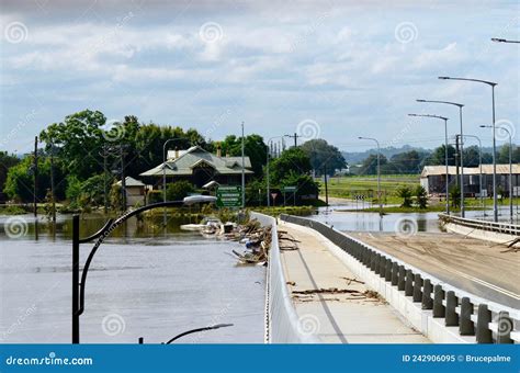 The Hawkesbury River Floods at Windsor, NSW Stock Image - Image of belt ...