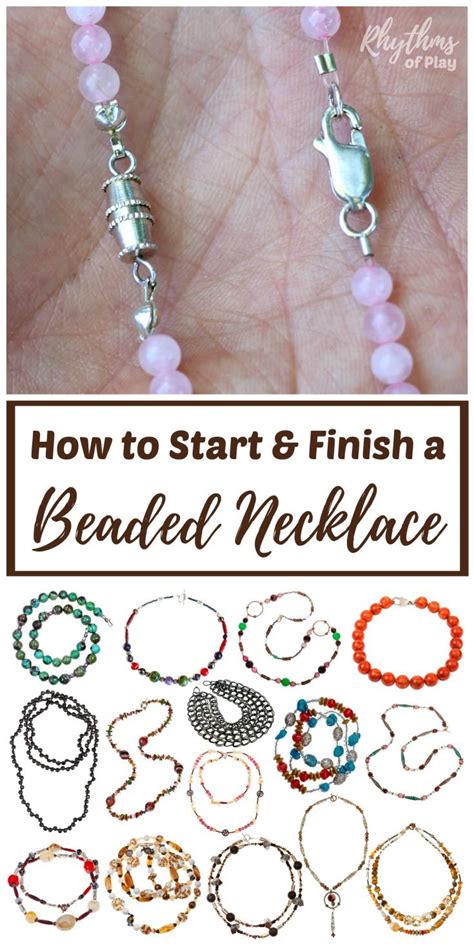 How to Make (Start and Finish) a Beaded Necklace or Bracelet | RoP ...