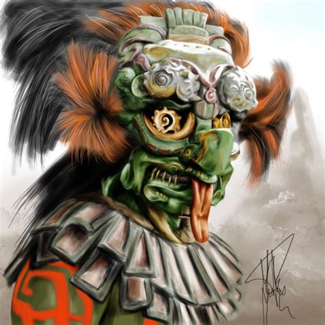 Aztec God by JuanPuerta on DeviantArt