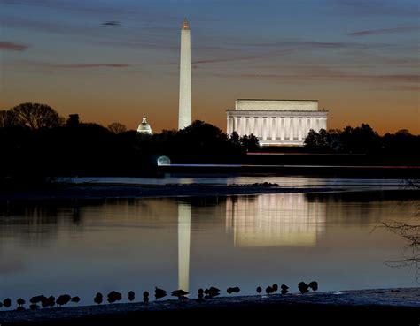 Washington Dc - Capitol - Washington Monument And Lincoln Memorial Photograph by Brendan Reals