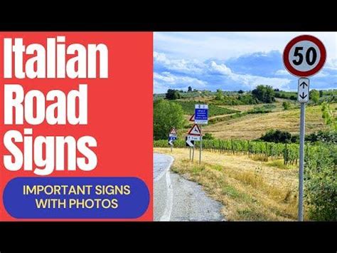 Italian Road Signs | Driving in italy, Road signs, Toll road