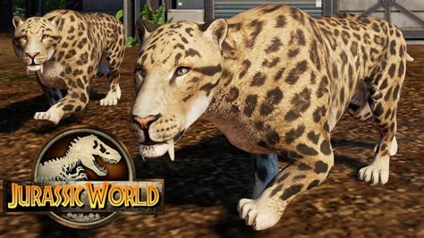 4 Smilodon vs 2 Terror Bird Kelenken - Jurassic World Evolution Mods ...