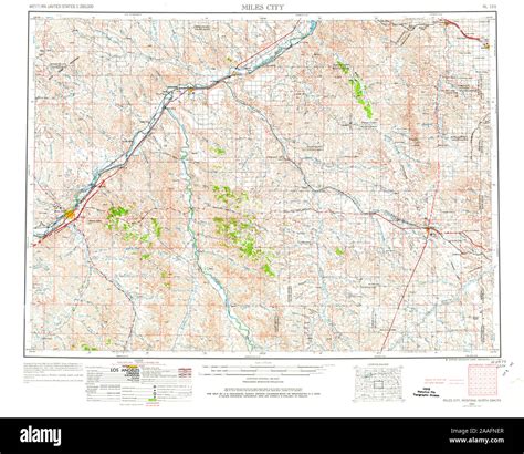 Miles city montana map Cut Out Stock Images & Pictures - Alamy