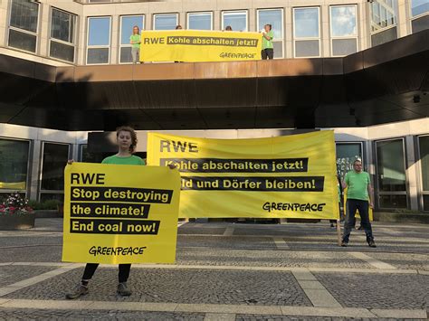 Greenpeace activists crash energy giant RWE with urgent call to quit coal - Greenpeace International