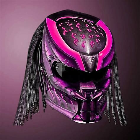 PREDATOR HELMET CUSTOM FOR MOTORCYCLE (approved DOT) SIZE S,M,L,XL,XXL #NHK #Predator in 2020 ...