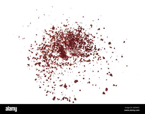 sumac spice on white. Ground Sumac Powder Spice isolated Stock Photo - Alamy