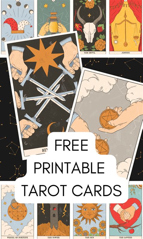 Free Printable Tarot Cards Deck With All 78 Cards - On Your Journey