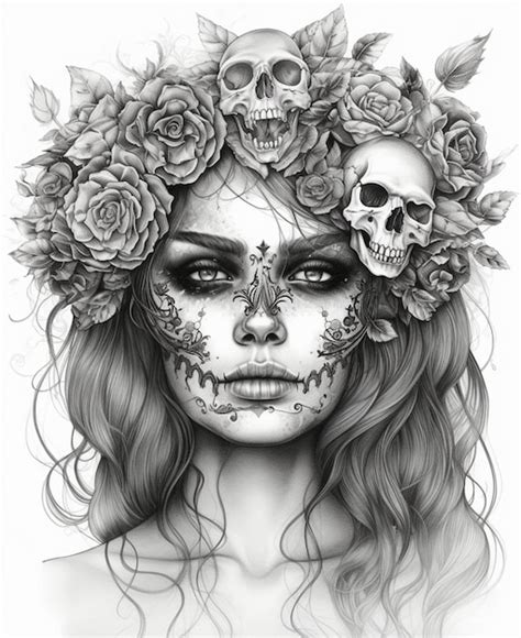 Day of the dead art | Premium AI-generated image