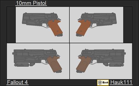 Fallout 4 - 10mm Pistol by Hauk111 on DeviantArt