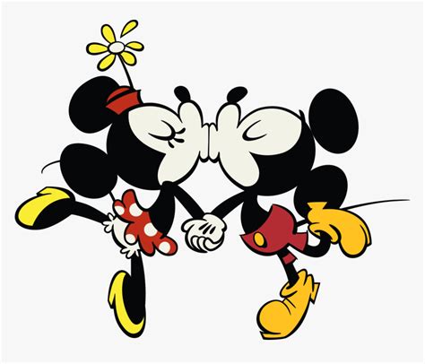 Kiss Clipart Mickey Mouse - Minnie Mouse Y Mickey Mouse Gif, HD Png ...